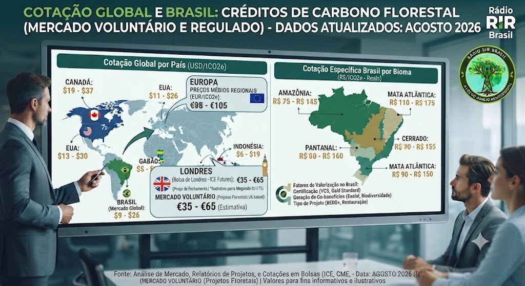1339691b-21e3-43ab-a5a3-a3c36f144068 COTAÇÃO GLOBAL DE PREÇO CREDITO CARBONO FLORESTAL